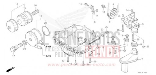 OIL PAN/OIL PUMP CB1000S de 2025
